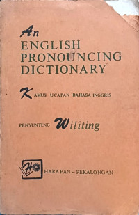 Image of An English Pronouncing Dictionary: Kamus Ucapan Bahasa Inggris