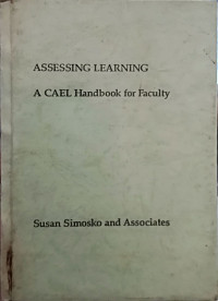 Image of Assessing Learning: A CAEL Handbook for Faculty