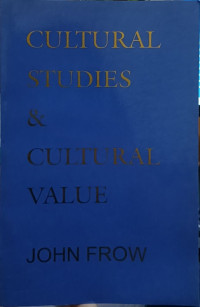 Image of Cultural Studies and Cultural Value