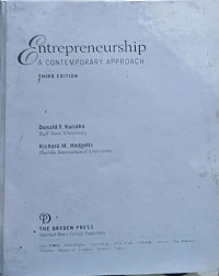 Image of Entrepreneurship: A Contemporary Approach