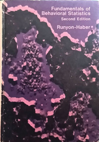 Image of Fundamentals of Behavioral Statistics