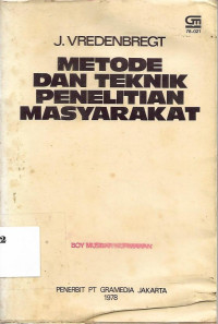 Image of Metode dan Teknik Penelitian Masyarakat