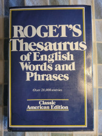 Image of Roget's Thesaurus of English Words and Phrases