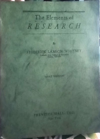 Image of The Elements of Research