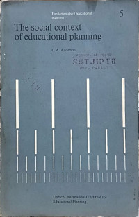 Image of The Social Context of Educational Planning